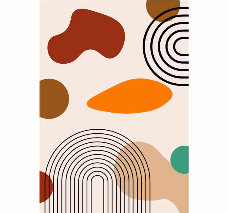 Boho arches bathroom roller blind - TenStickers