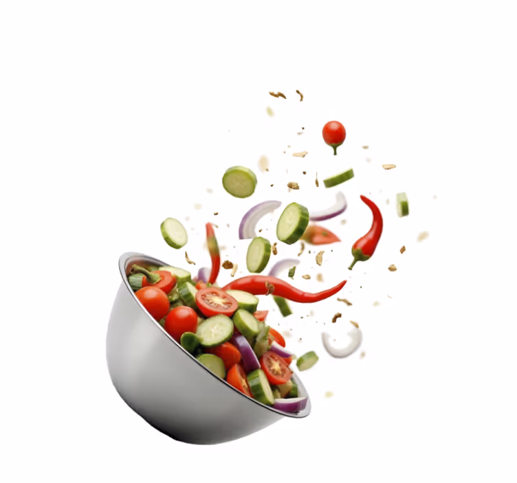 Fresh salad  kitchen roller blind - TenStickers