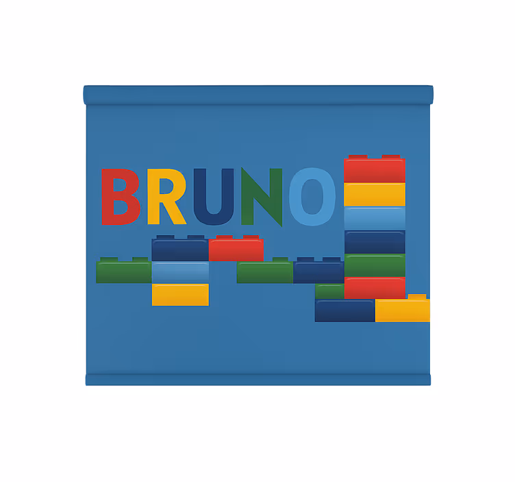 Colorful toy blocks kids roller blind - TenStickers