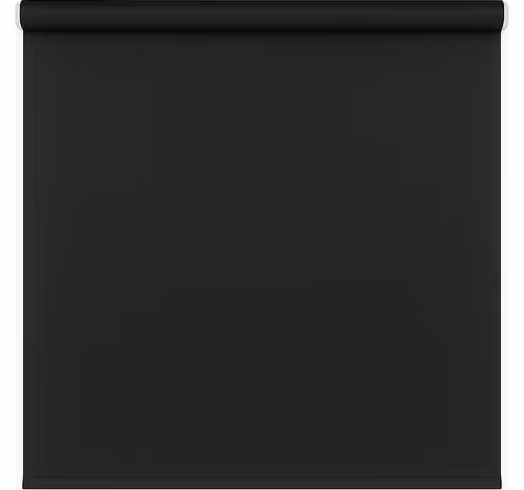 Matte black modern bathroom roller blind - TenStickers