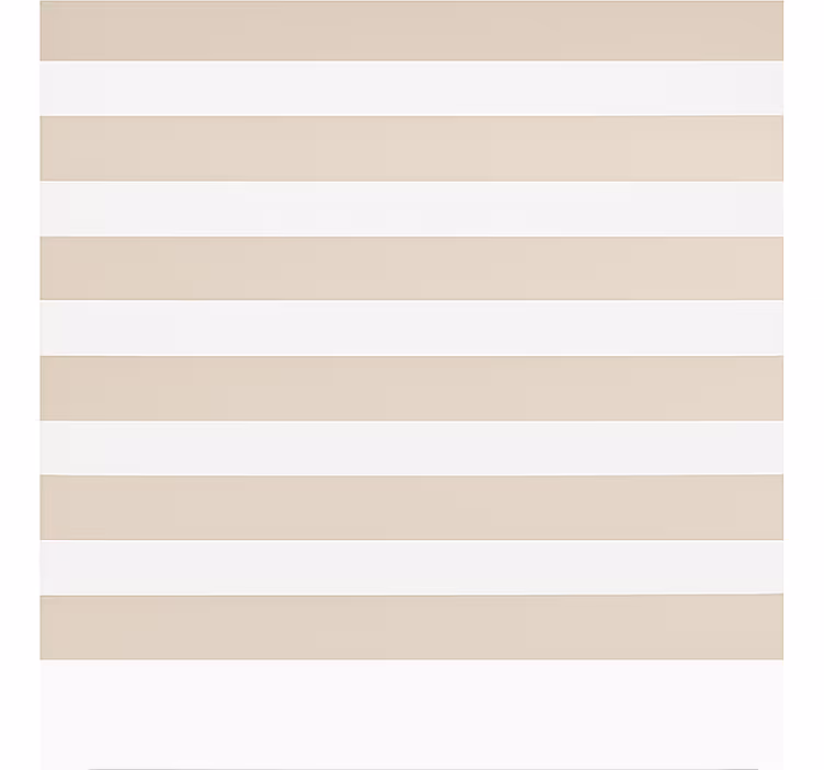 Cream and white horizontal traditional roller blind - TenStickers