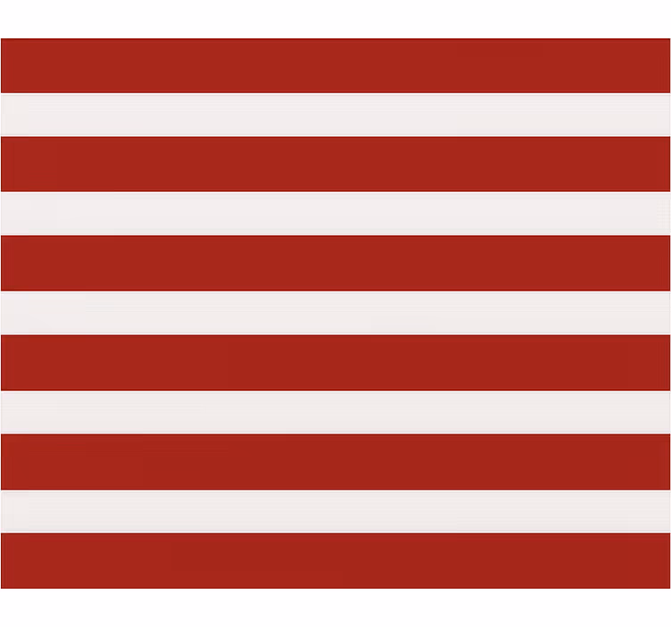 Red horizontal stripes kids roller blind - TenStickers