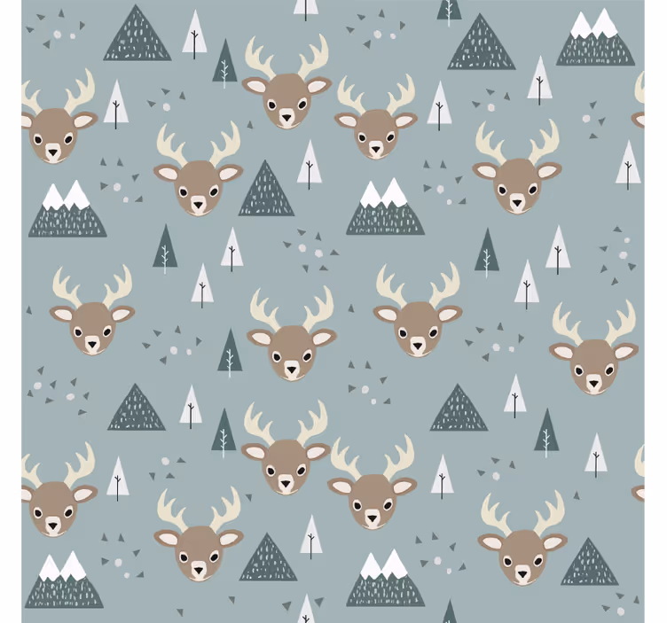 Nordic dear design kids roller blind - TenStickers