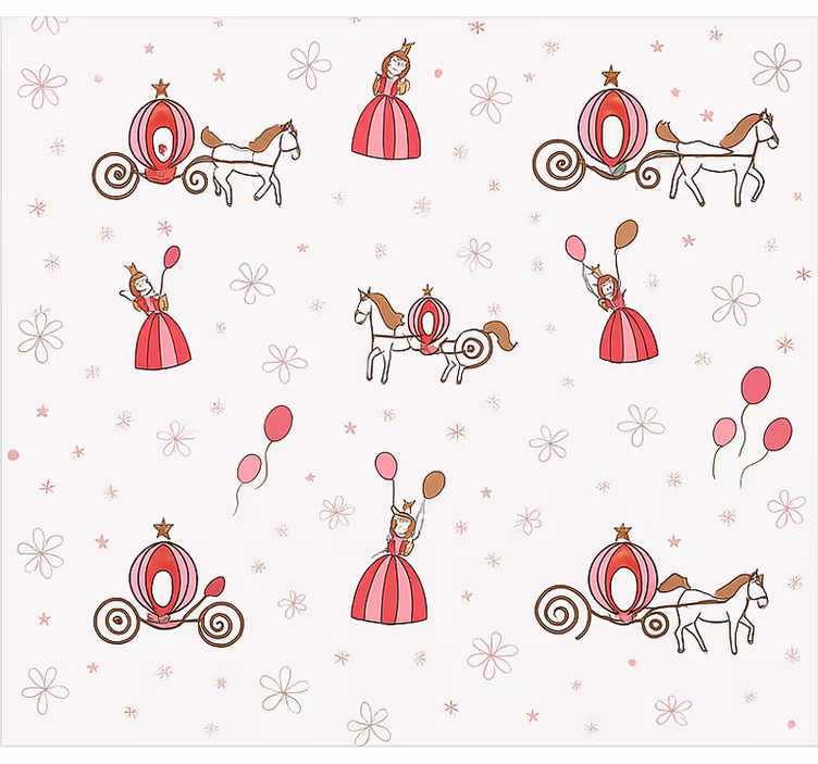 Fairy tail princess kids roller blind - TenStickers