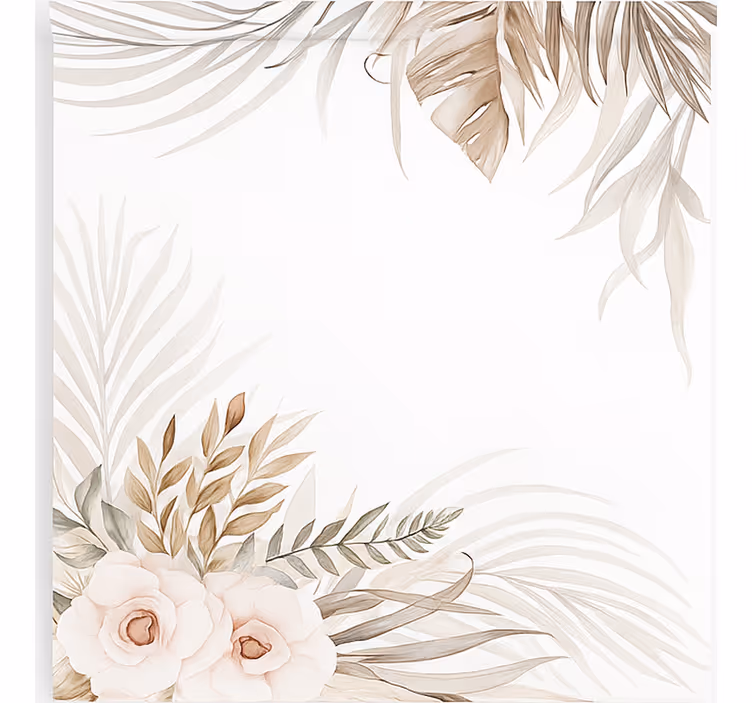 Boho graceful flowers kids roller blind - TenStickers