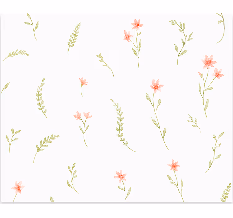 Pastel meadow flowers kids roller blind - TenStickers