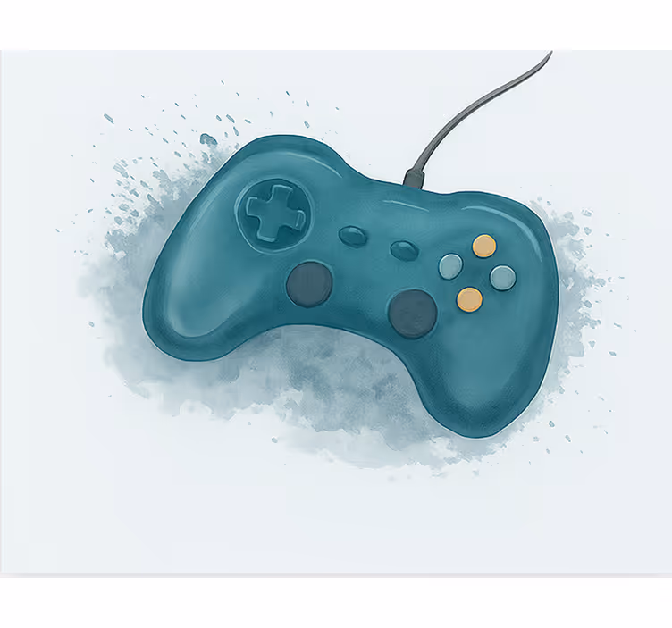 Artistic game console design geek roller blind - TenStickers