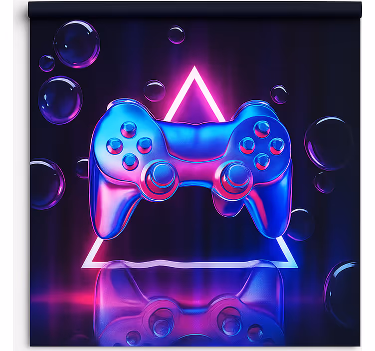 Chrome neon bubble controller geek roller blind - TenStickers