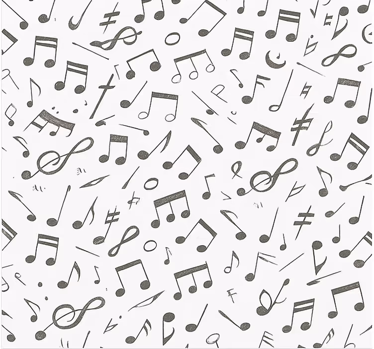 Music notes pattern teenage roller blind - TenStickers