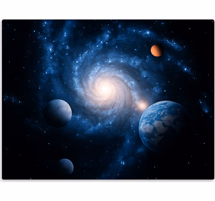 Galaxy Space Planet teenage roller blind - TenStickers