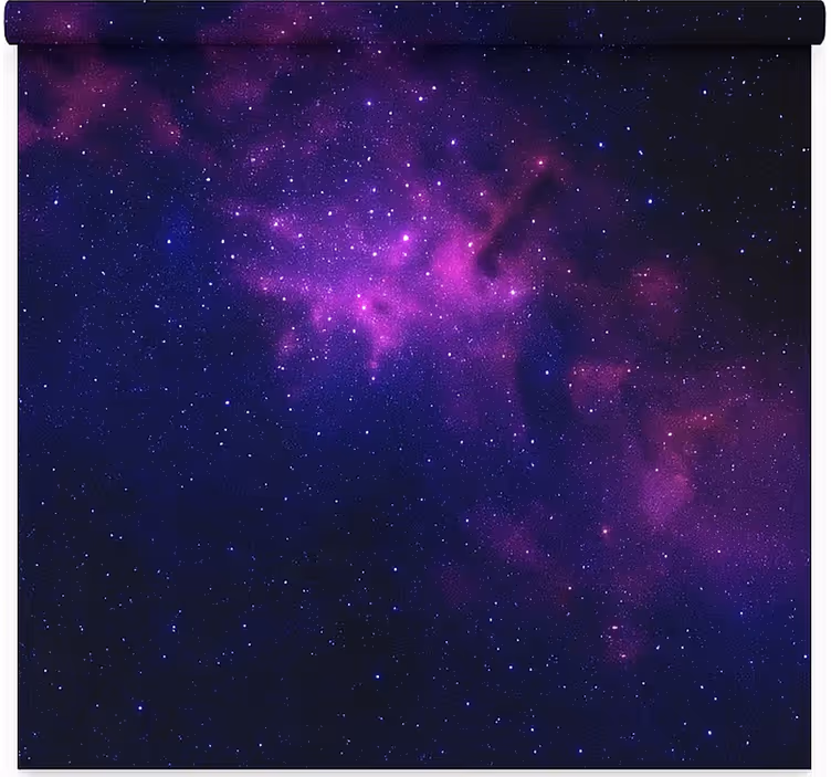 purple galaxy star teenage roller blind - TenStickers