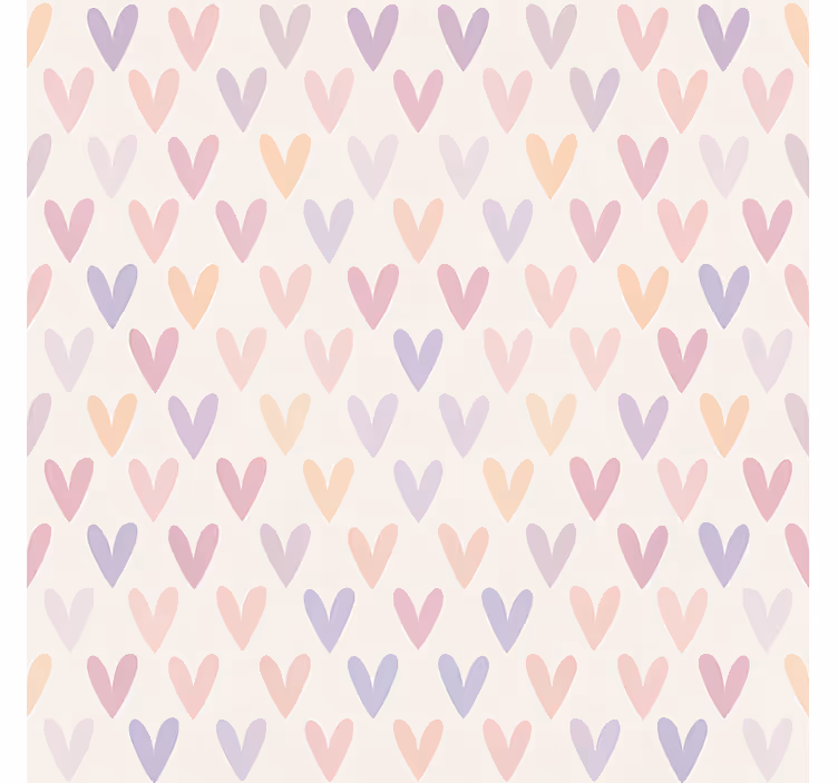 Pastel Heart Pattern teenage roller blind - TenStickers