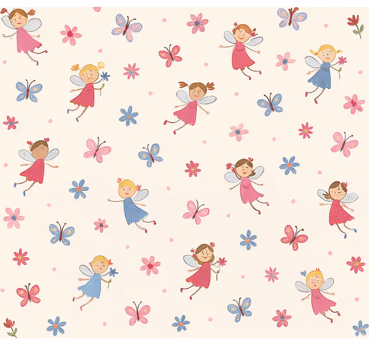 Happy little fairies teenage roller blind - TenStickers