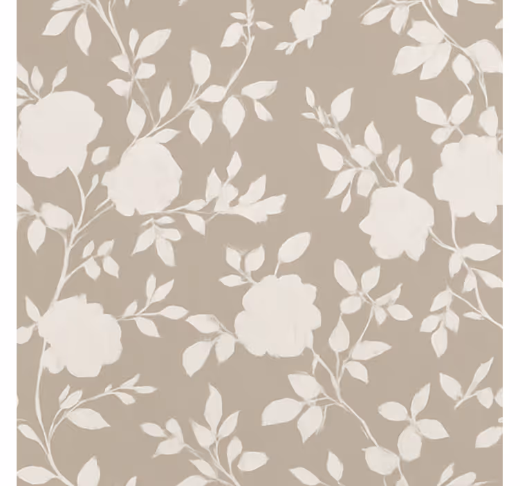 Beige graceful flowers teenage roller blind - TenStickers