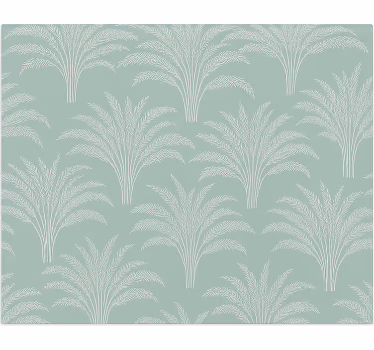 Green wheat leaves print dining room roller blind - TenStickers
