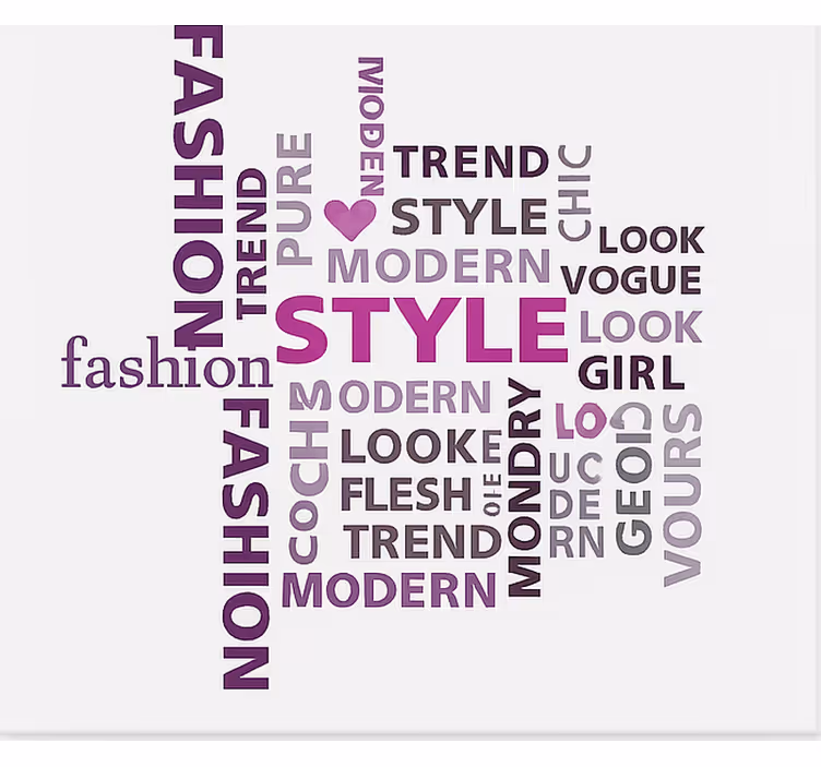 Beauty Text teenage roller blind - TenStickers