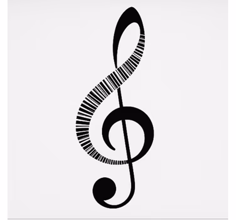 music note  teenage roller blind - TenStickers