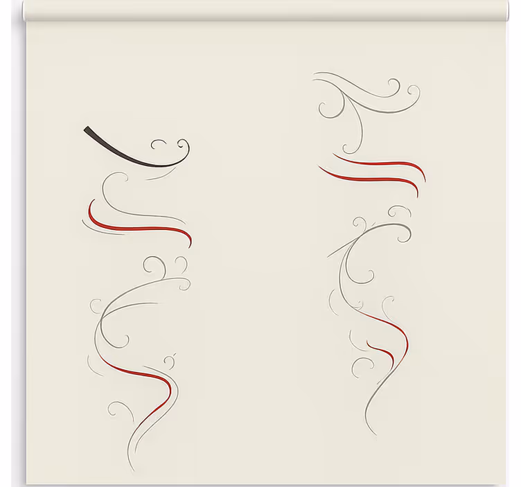 Skandinavian roller blind in vibrant floral spiral - TenStickers