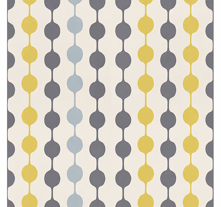 Skandinavian roller blind with vibrant hanging circles - TenStickers