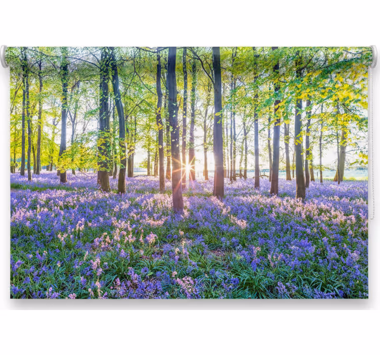 Tree roller blind nature-inspired modern design - TenStickers