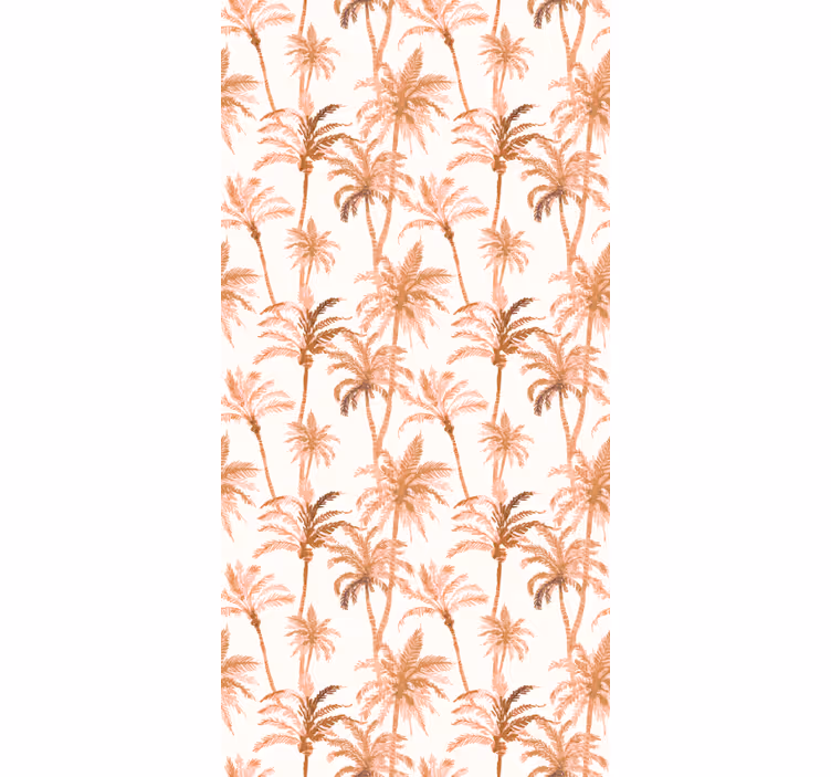 Palm silhouettes bathroom roller blind - TenStickers
