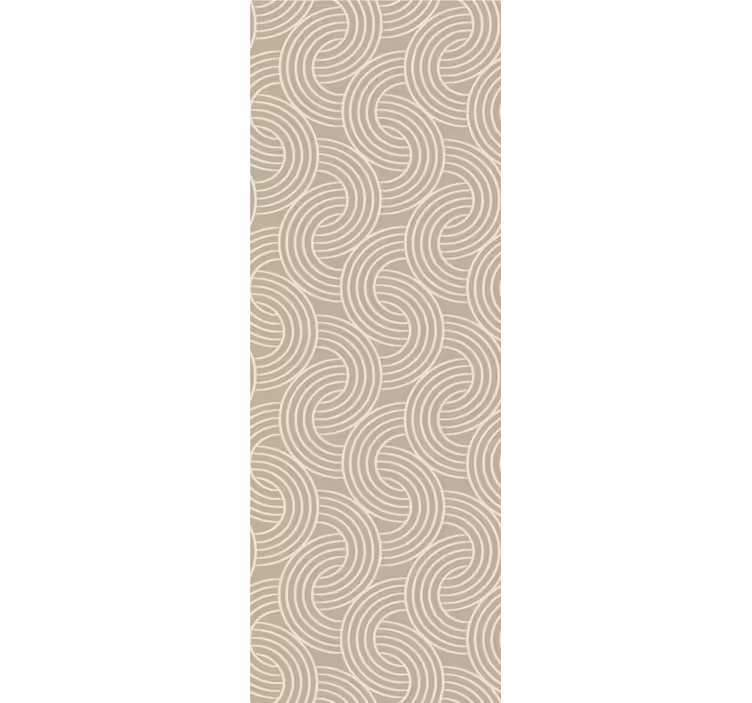 Home office roller blind with elegant curved patterns - TenStickers