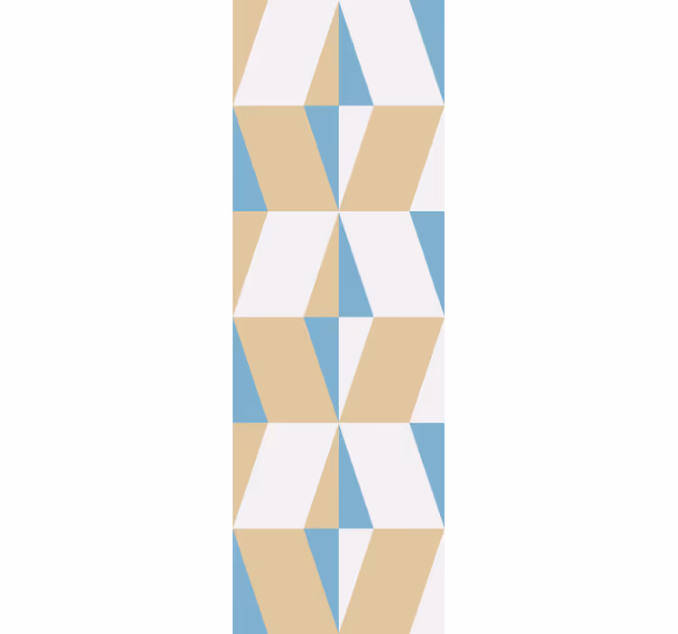 Home office roller blind with geometric shapes - TenStickers
