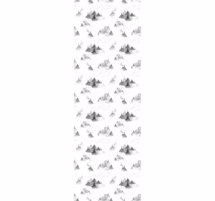 Home office roller blind dark forest silhouette - TenStickers