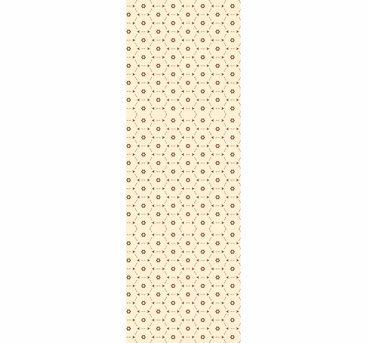 Home office roller blind with abstract hexagon pattern - TenStickers
