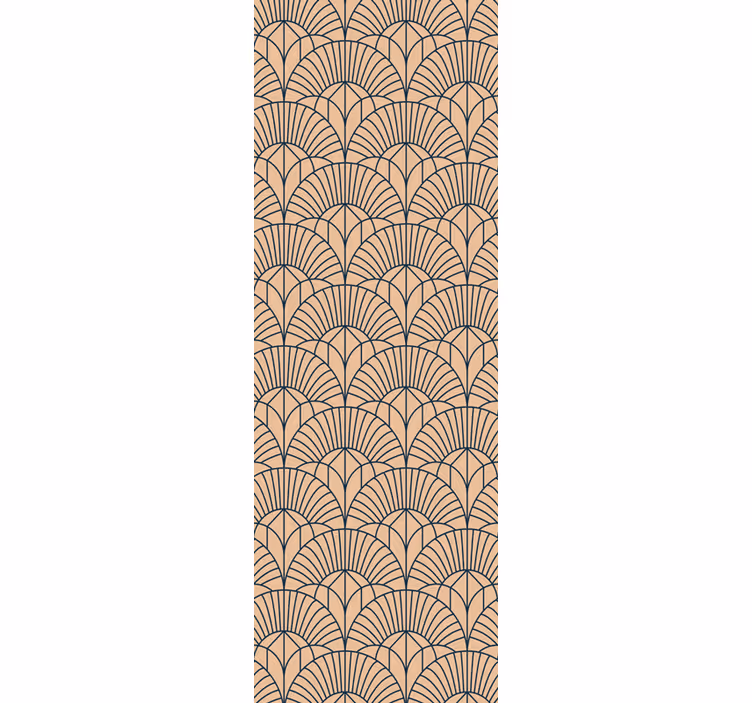 Home office roller blind abstract beige design - TenStickers