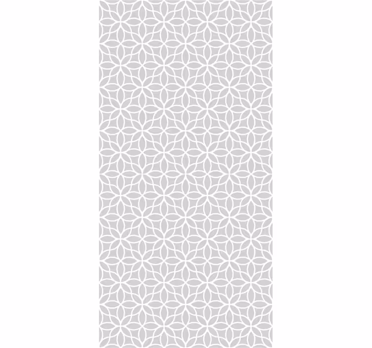 Home office roller blind gray and white modern pattern - TenStickers