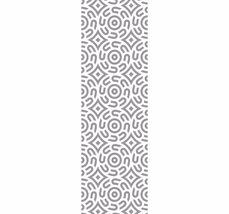 Dining room roller blind with geometric spirals - TenStickers