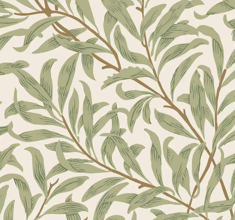 Botanical green plants kitchen roller blind - TenStickers
