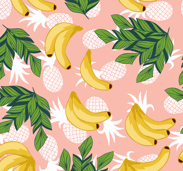 Kitchen roller blind tropical fruit foliage - TenStickers