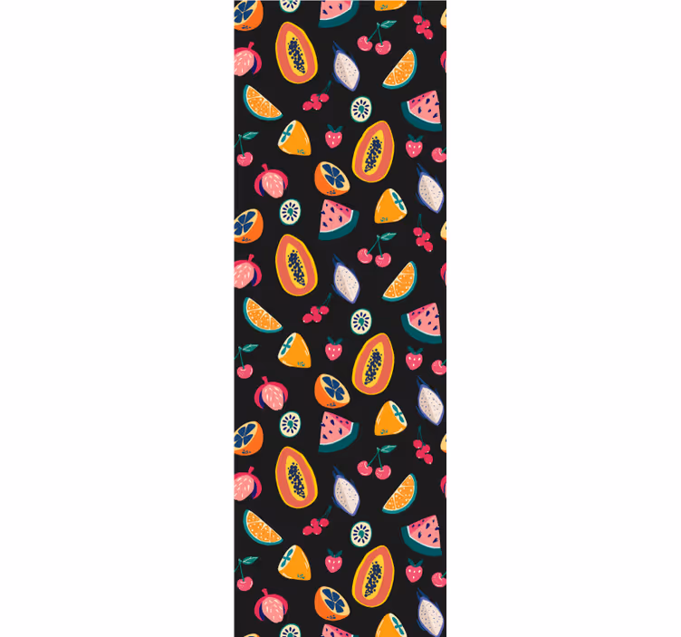 Kitchen roller blind with fruity patterns - TenStickers