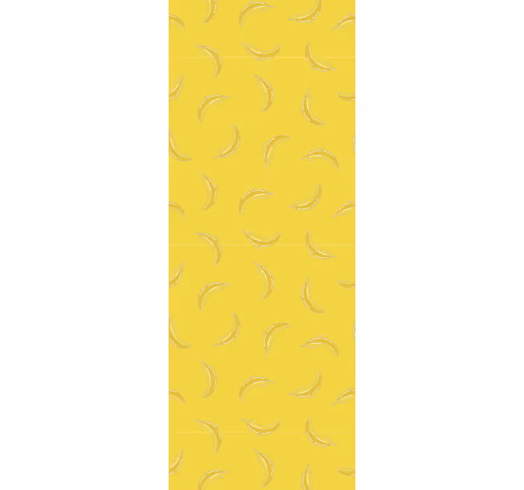 Kitchen roller blind with banana motif design - TenStickers