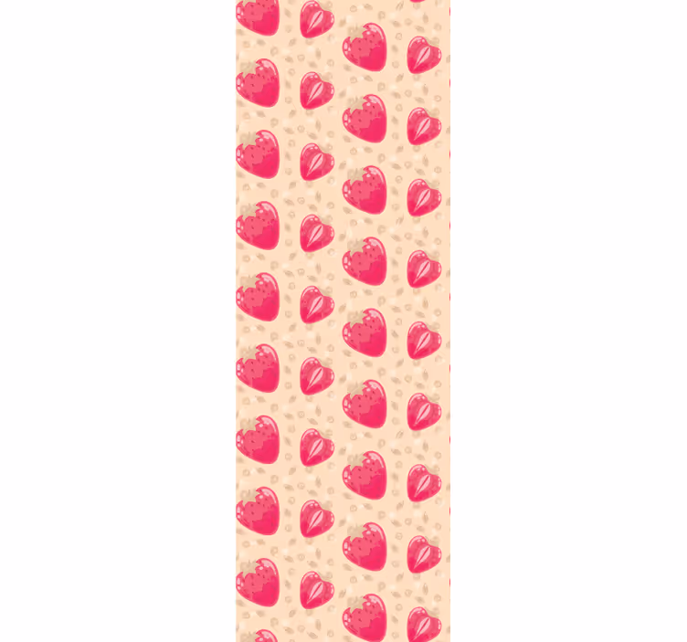 Kitchen roller blind with heart pattern - TenStickers