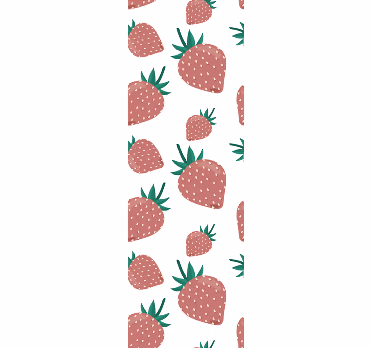 Kitchen roller blind strawberry pattern - TenStickers