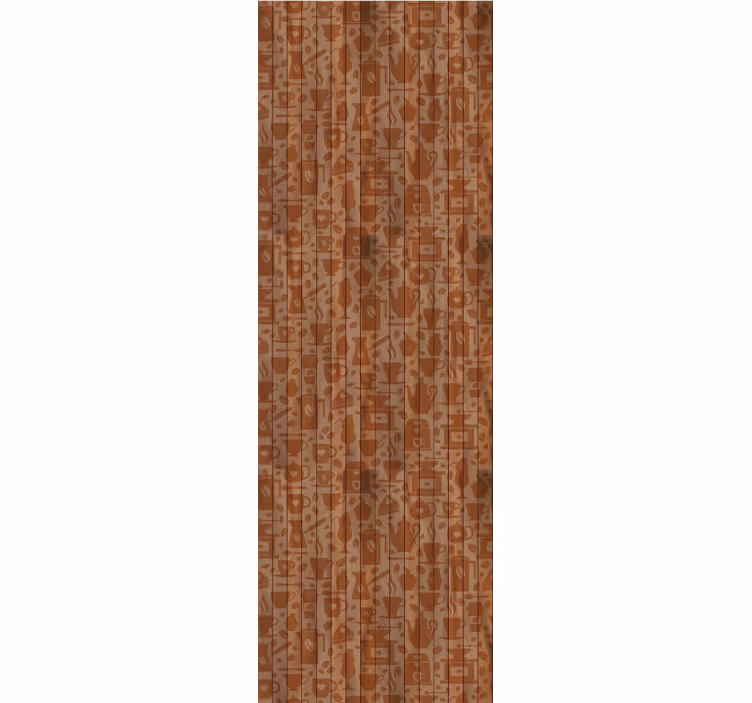 Kitchen roller blind with café patterns - TenStickers