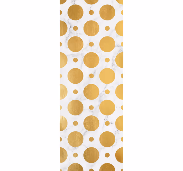 Kitchen roller blind with gold marble dots - TenStickers