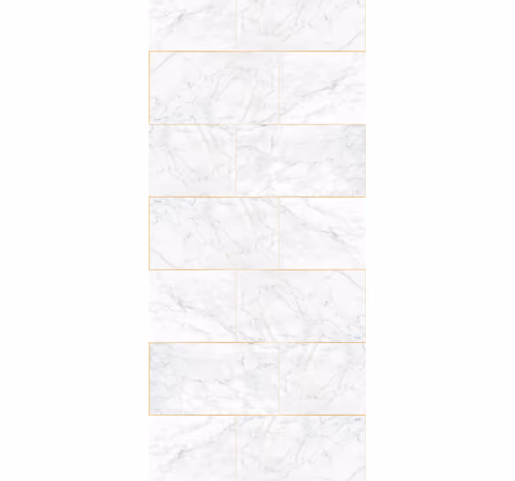 Kitchen roller blind in gray tones gold marble - TenStickers