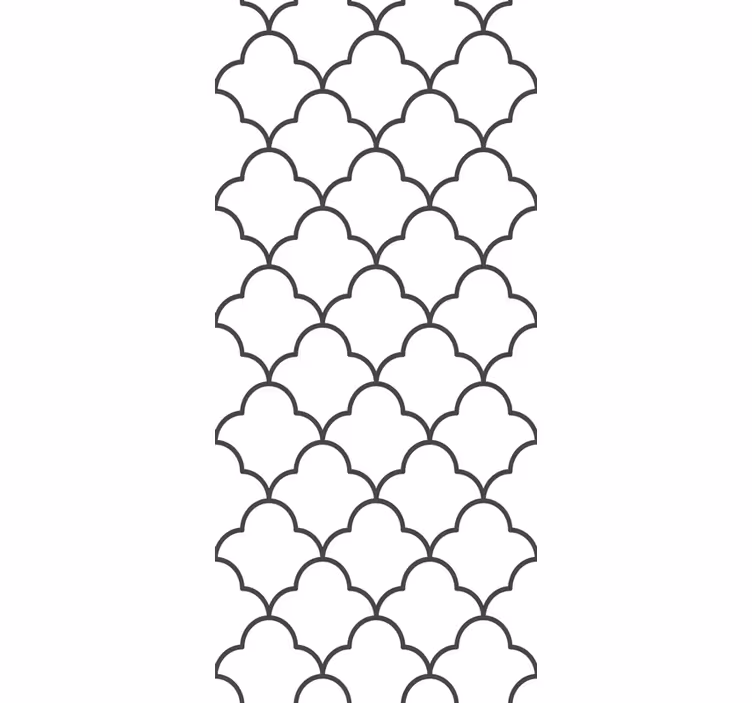Kitchen roller blind in geometric moroccan design - TenStickers
