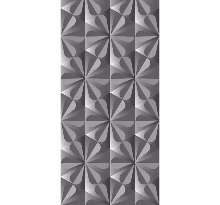 Kitchen roller blind vintage geometric flower pattern - TenStickers