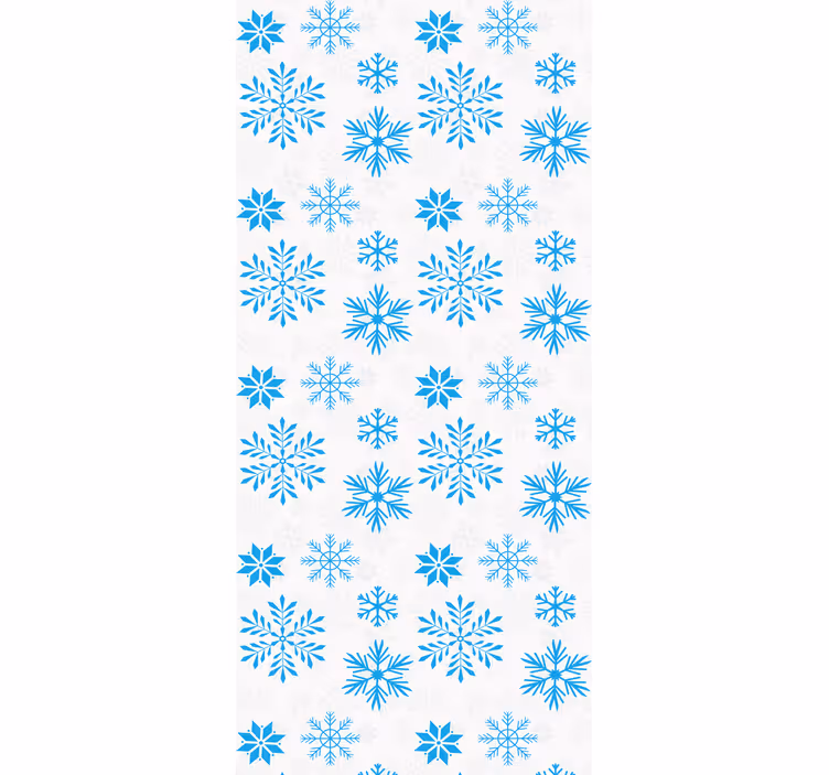Kitchen roller blind snow crystal - TenStickers