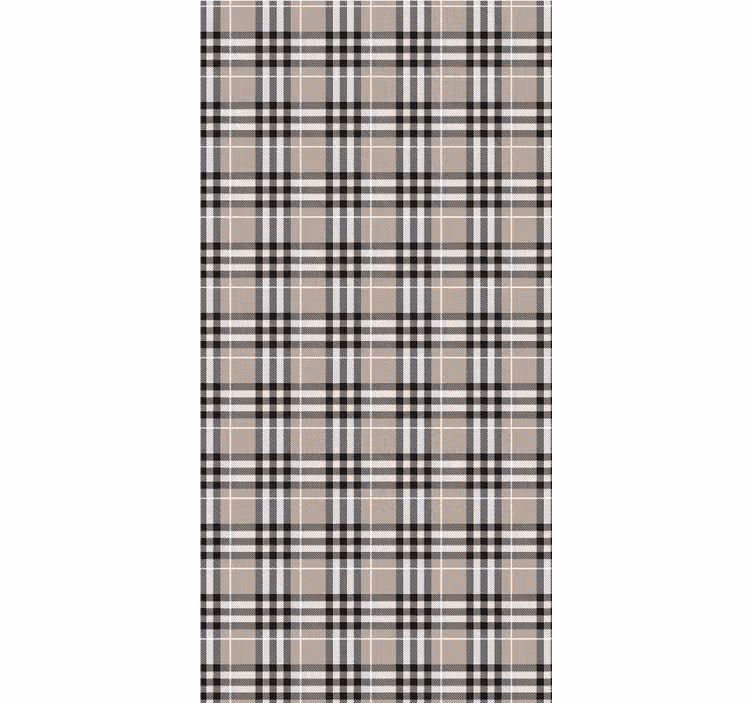 Kitchen roller blind in traditional scottish grey tartan - TenStickers