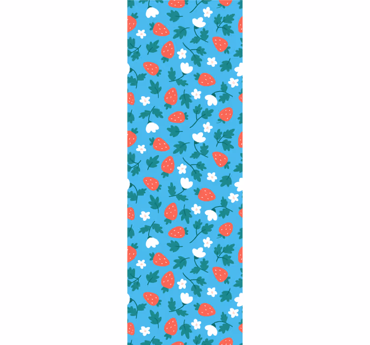 Kitchen roller blind with vibrant fruit and flower design - TenStickers