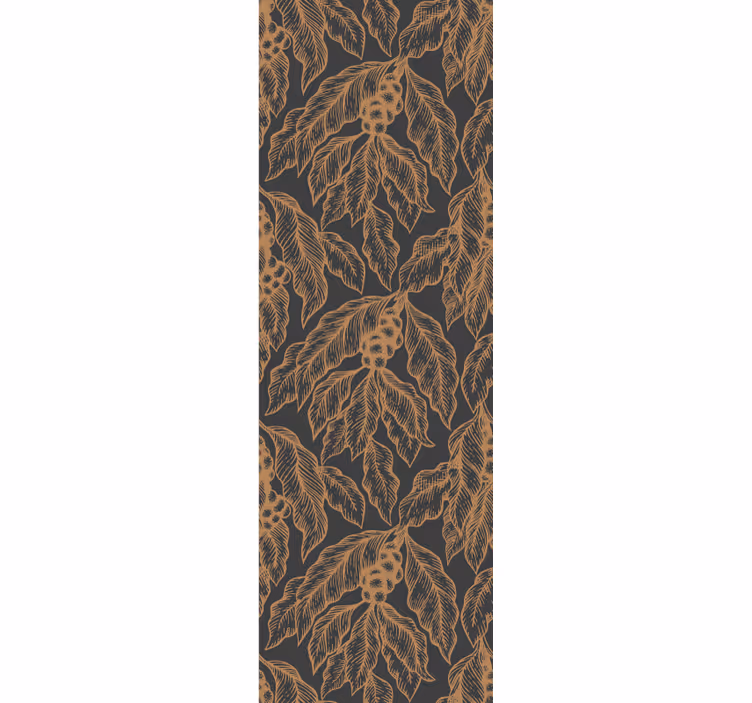 Kitchen roller blind coffee tree branch design - TenStickers