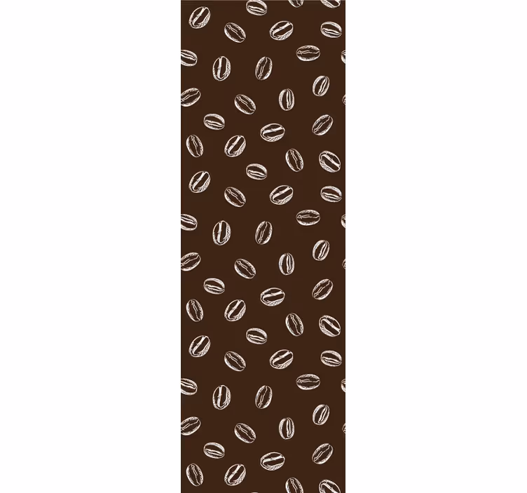 Kitchen roller blind coffee beans seamless pattern - TenStickers