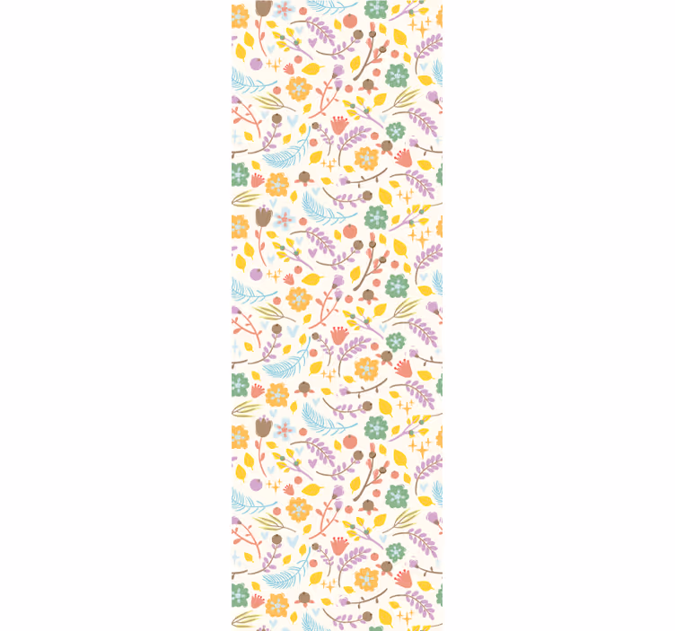 Kitchen roller blind with typical polish flower pattern - TenStickers