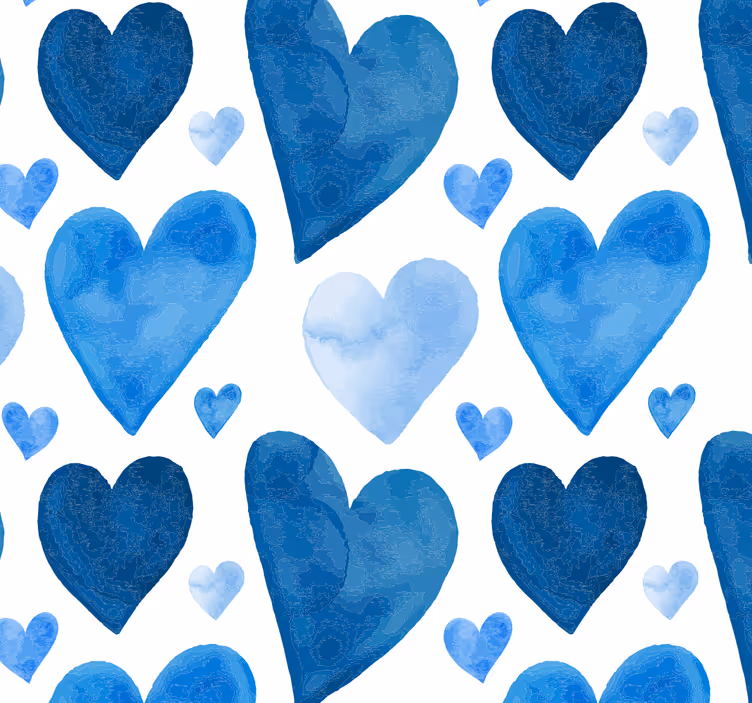 Kitchen roller blind sweet hearts design - TenStickers